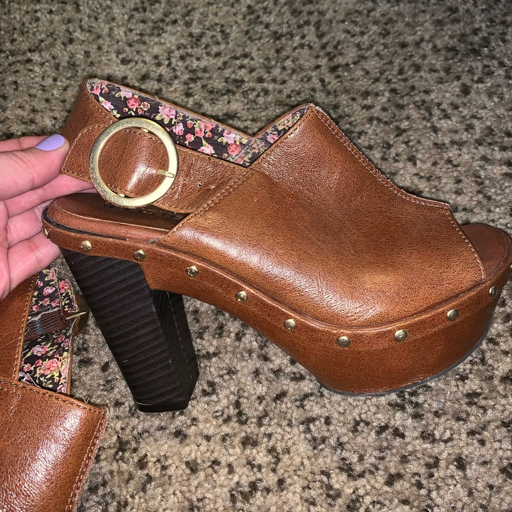 Brown heels